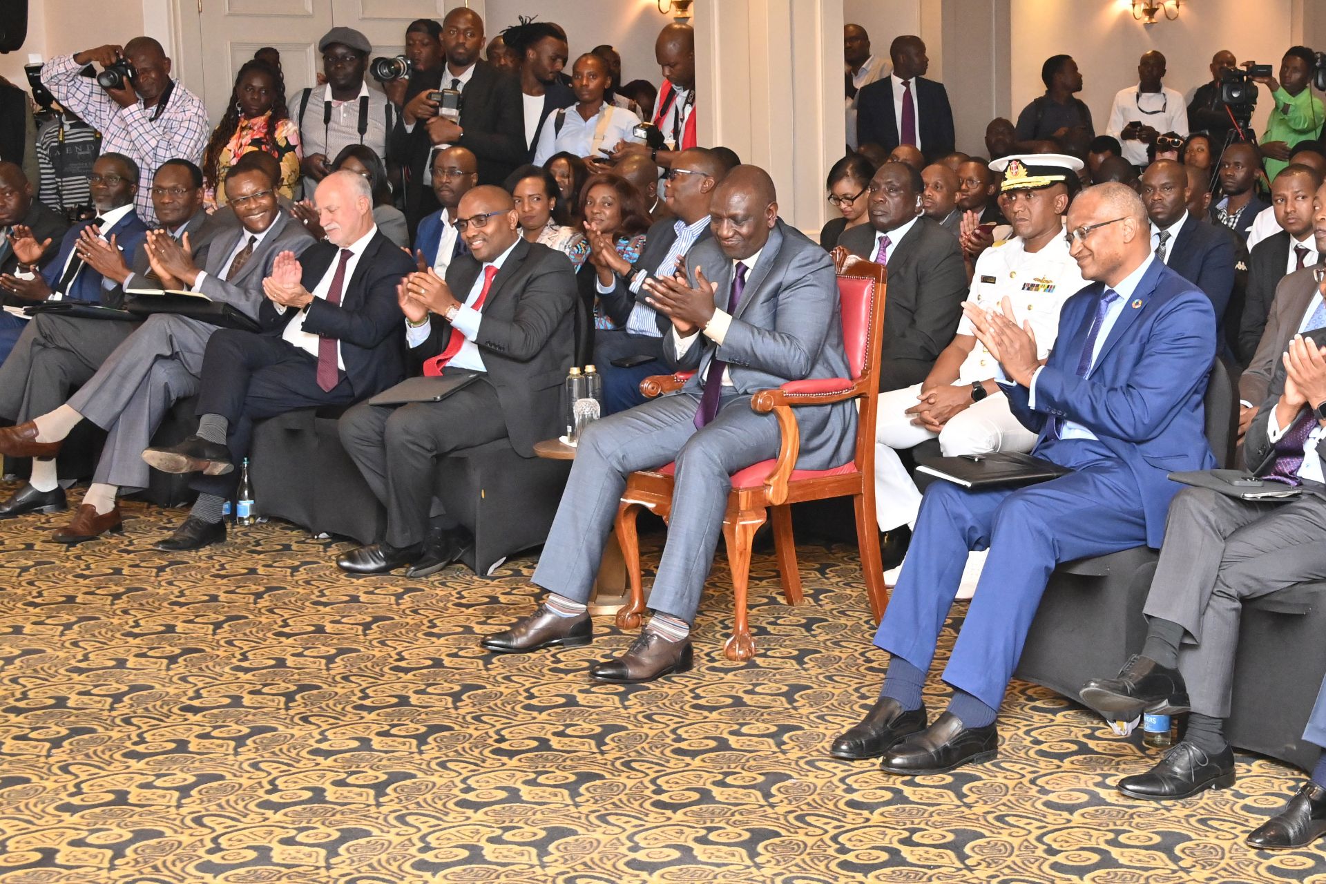 PRESIDENT AT SAFARICOM, NCBA BANK AND KENYA COMMERCIAL BRIEFING (1)