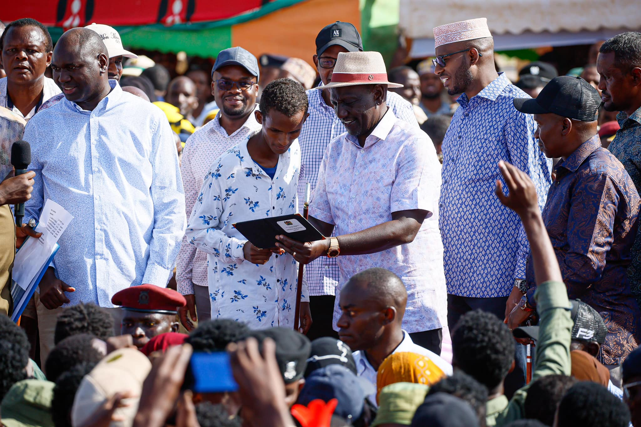 President William Ruto in Mandera